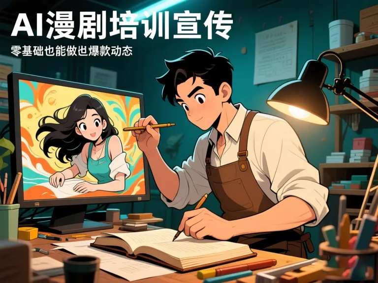 AI漫剧制作教学：零基础入门到高效创作完整指南