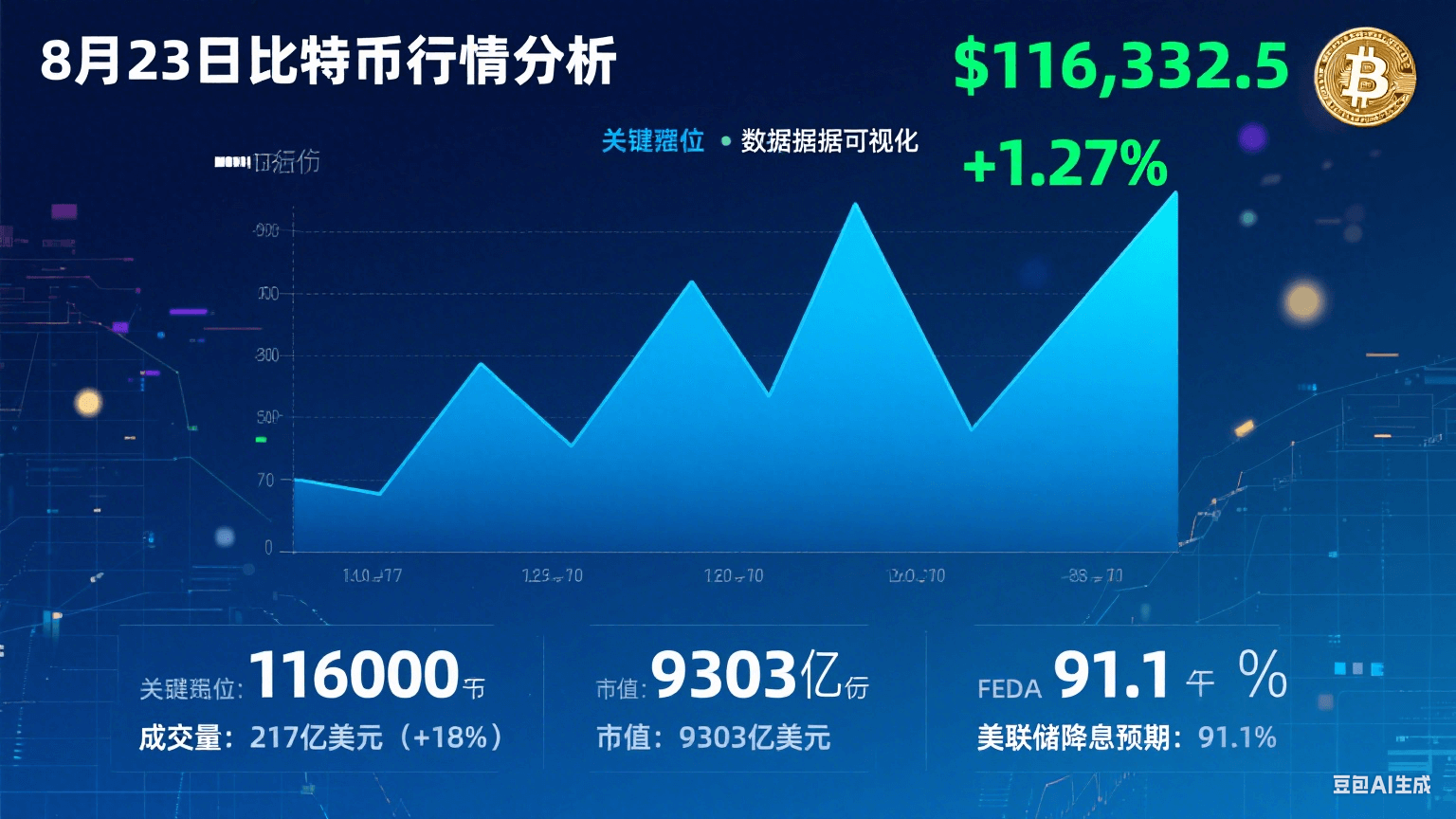 8 月 23 日比特币行情分析:降息预期提振市场,技术面呈现关键突破信号