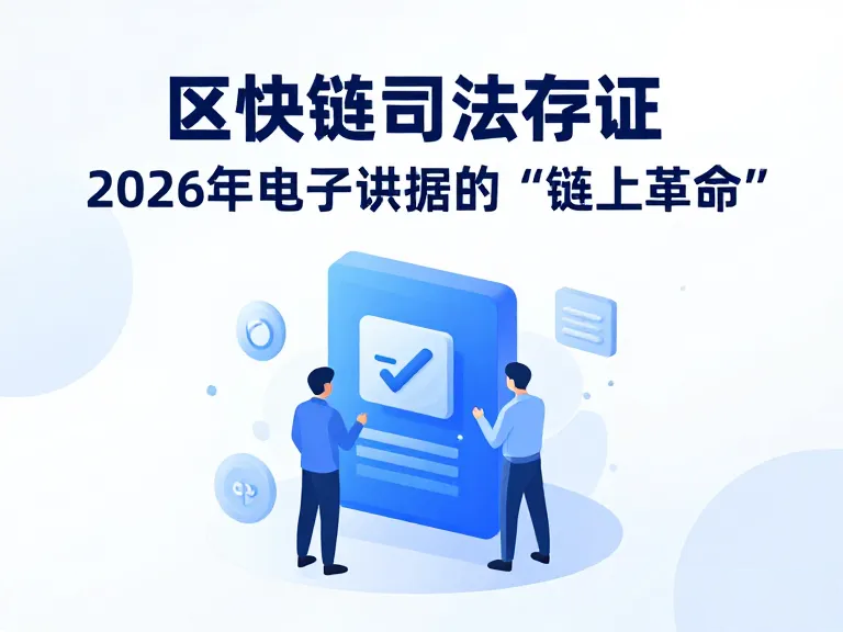 区块链司法存证：2026年电子证据的“链上革命”