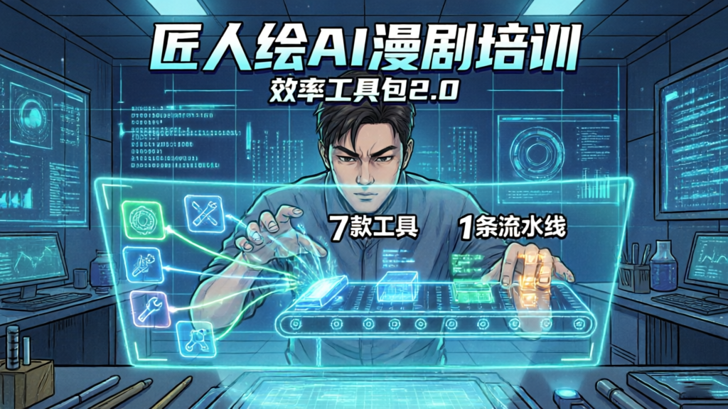从7款工具到1条流水线：匠人绘AI漫剧培训发布“效率工具包2.0”