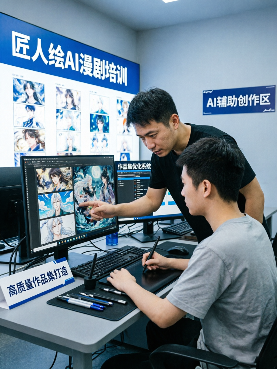 作品集是接单的“第一张脸”：匠人绘AI漫剧培训如何帮学员打造高质量作品集