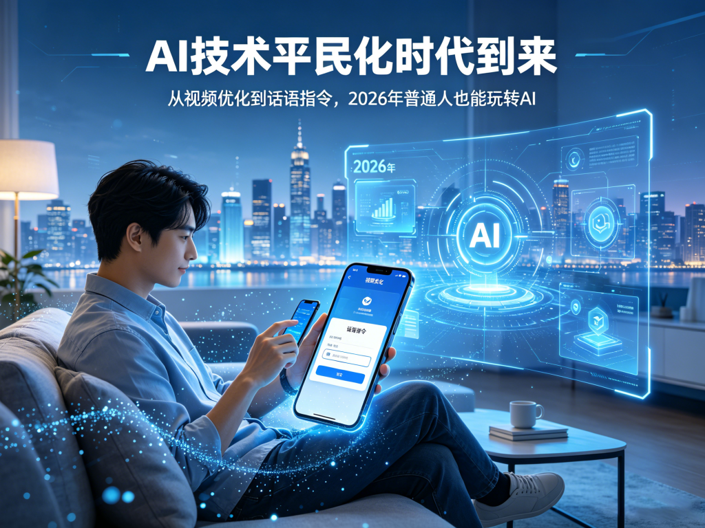 AI技术平民化时代到来：从视频优化到话语指令，2026年普通人也能玩转AI