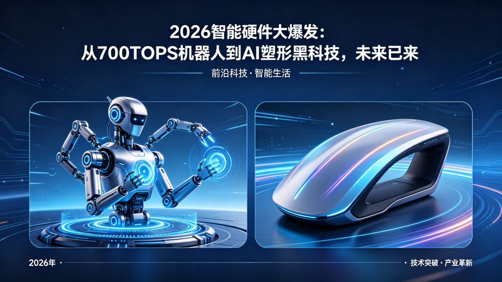 2026智能硬件大爆发：从700TOPS机器人到AI塑形黑科技，未来已来