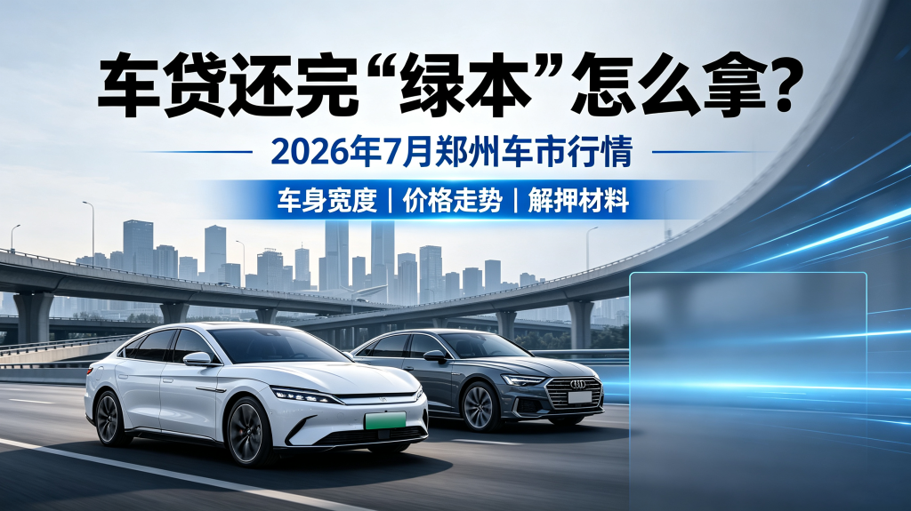 车贷还完“绿本”怎么拿？郑州7月车市行情与电动车车身宽度速览